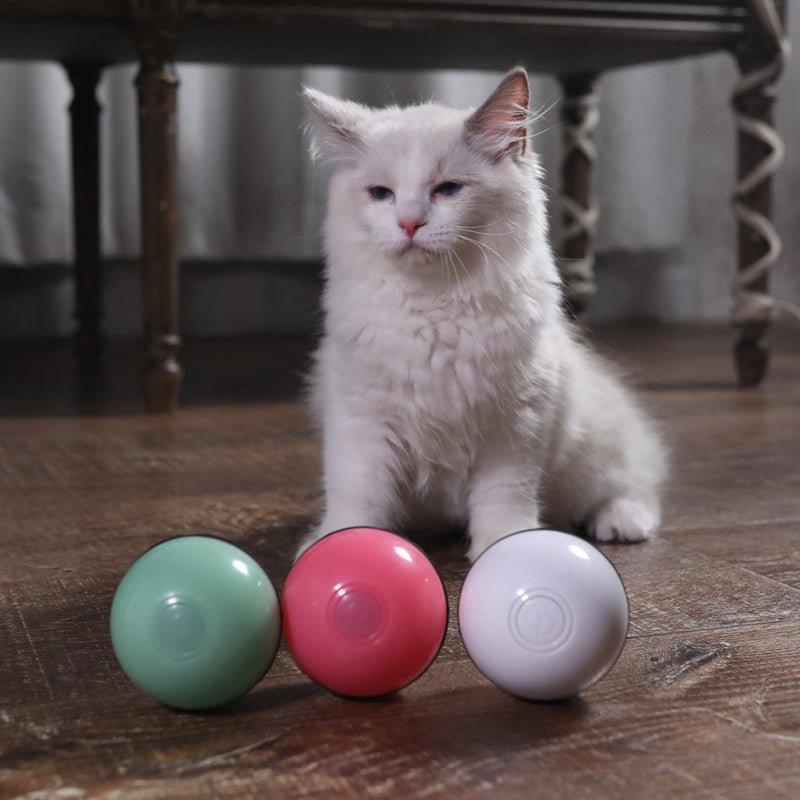 Cat Smart Jumping Ball USB Electric Pet Toys Magic Roller Ball Cat LED Rolling Flash Ball Automatic Rotating Toy For Pet Kids-2
