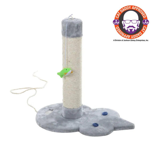 Armarkat Mouse Shape Cat Scratcher with Hanging Toys-0